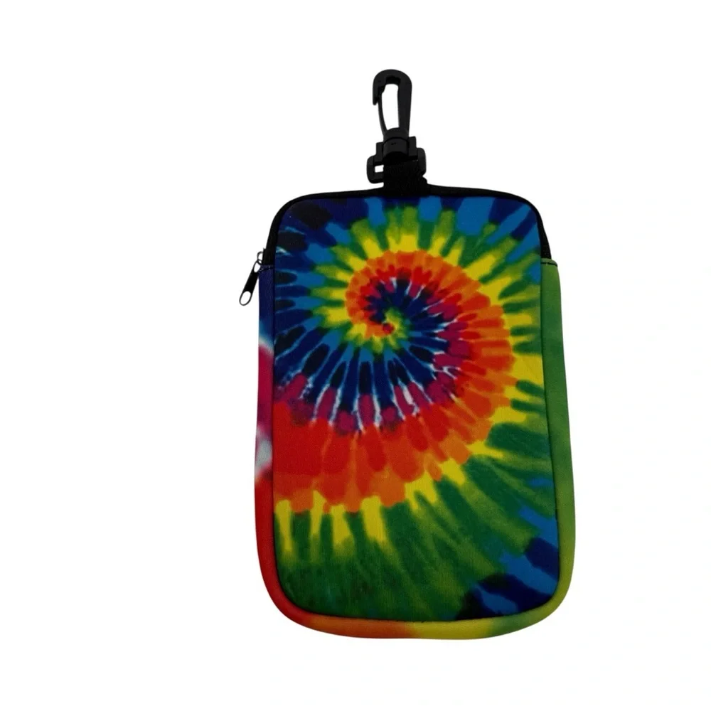 Ron Jon Surf Shop Tie Dye Neoprene Water Resistant Pool Beach Ocean Wallet Case